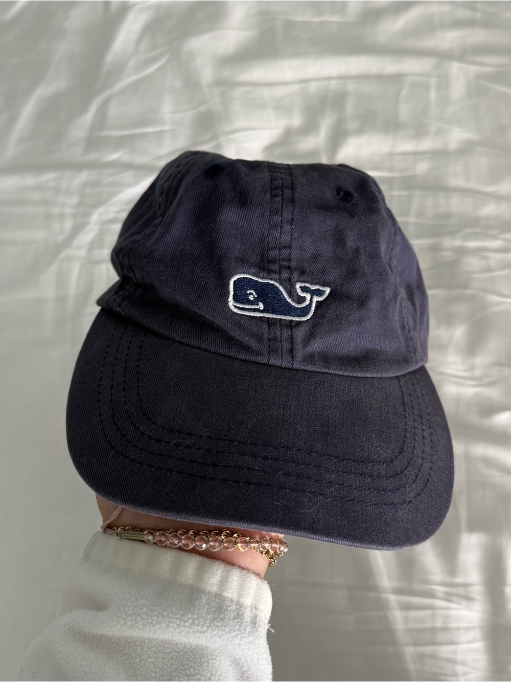 Vineyard Vines Navy Whale Embroidered Baseball Cap